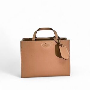 Kate Spade New York Taupe Leather Mini Tote Bag
